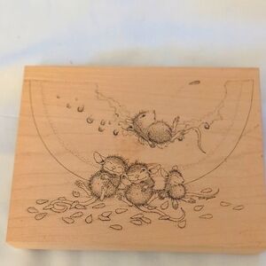 House Mouse Mellow Melon Rubber Stamp